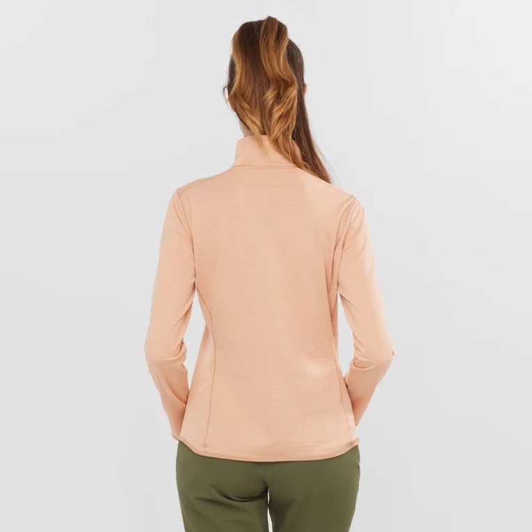 Apricot Salomon Essential Lightwarm Half Zip Women's Jackets | IE TS7139